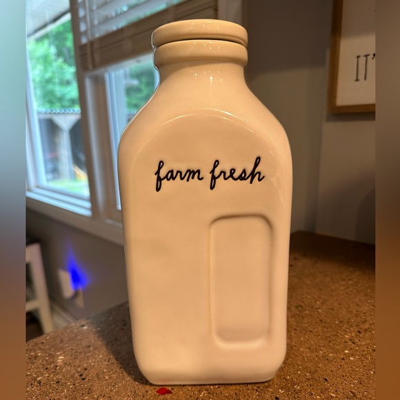 Rae Dunn | Farm Fresh Ceramic Milk Bottle - Picture 1 of 8